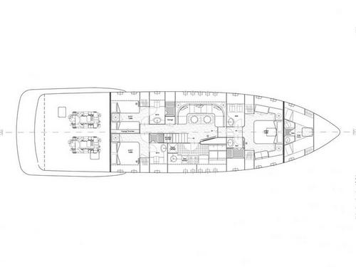 GA of Charteryacht Mangusta 72