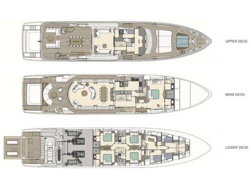 GA of Charteryacht Benetti Motopanfilo 37M